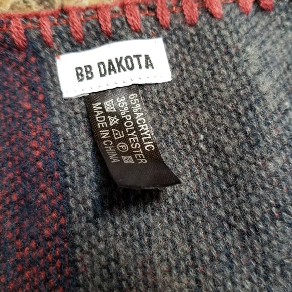 BB Dakota Southwestern Style Blanket Shawl Wrap Poncho – Western Coastal Cowgirl - Picture 6 of 9